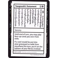 (PWマークなし)(2021)Yawgmoth's Testament《英語》【Mystery Booster Playtest Cards】