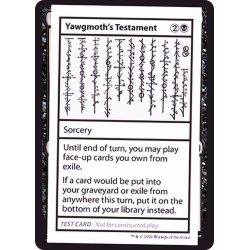 画像1: (PWマークなし)(2021)Yawgmoth's Testament《英語》【Mystery Booster Playtest Cards】