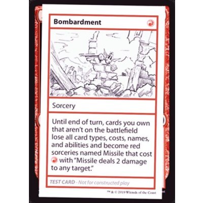 (PWマークなし)Bombardment《英語》【Mystery Booster Playtest Cards】