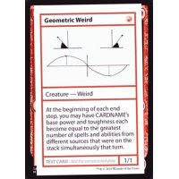 (PWマークなし)Geometric Weird《英語》【Mystery Booster Playtest Cards】