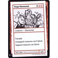 (PWマークなし)Siege Elemental《英語》【Mystery Booster Playtest Cards】