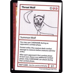 画像1: (PWマークなし)Throat Wolf《英語》【Mystery Booster Playtest Cards】