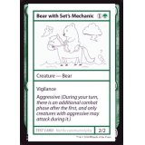 (PWマークなし)Bear with Set's Mechanic《英語》【Mystery Booster Playtest Cards】