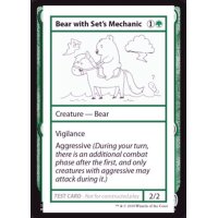 (PWマークなし)Bear with Set's Mechanic《英語》【Mystery Booster Playtest Cards】