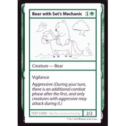 画像1: (PWマークなし)Bear with Set's Mechanic《英語》【Mystery Booster Playtest Cards】