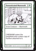 (PWマークなし)Domesticated Mammoth《英語》【Mystery Booster Playtest Cards】