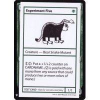 (PWマークなし)Experiment Five《英語》【Mystery Booster Playtest Cards】