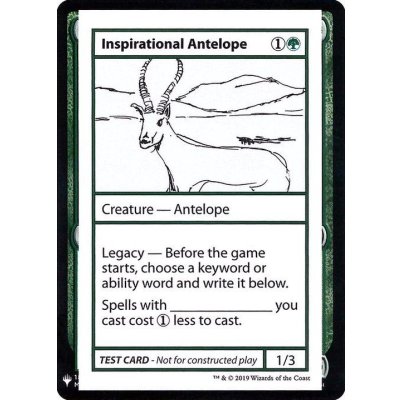 [EX+](PWマークなし)Inspirational Antelope《英語》【Mystery Booster Playtest Cards】