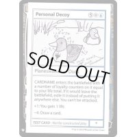 [EX+](PWマークなし)Personal Decoy《英語》【Mystery Booster Playtest Cards】