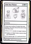 (PWマークなし)Pick Your Poison《英語》【Mystery Booster Playtest Cards】