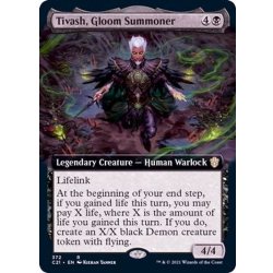 画像1: (フルアート)暗影の召喚士、ティヴァシュ/Tivash, Gloom Summoner《英語》【Commander 2021】