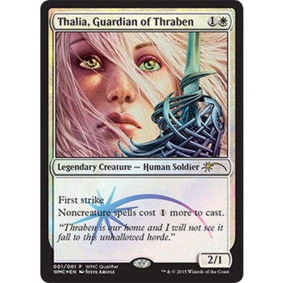 [EX+](FOIL)スレイベンの守護者、サリア/Thalia, Guardian of Thraben《英語》【WMCQ Promo Cards】