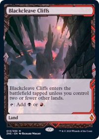 (フルアート)黒割れの崖/Blackcleave Cliffs《英語》【ZNE】