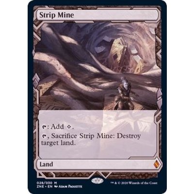 [EX+](FOIL)(フルアート)露天鉱床/Strip Mine《英語》【ZNE】