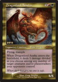 [EX](FOIL)(2015)龍王アタルカ/Dragonlord Atarka《英語》【PRM】