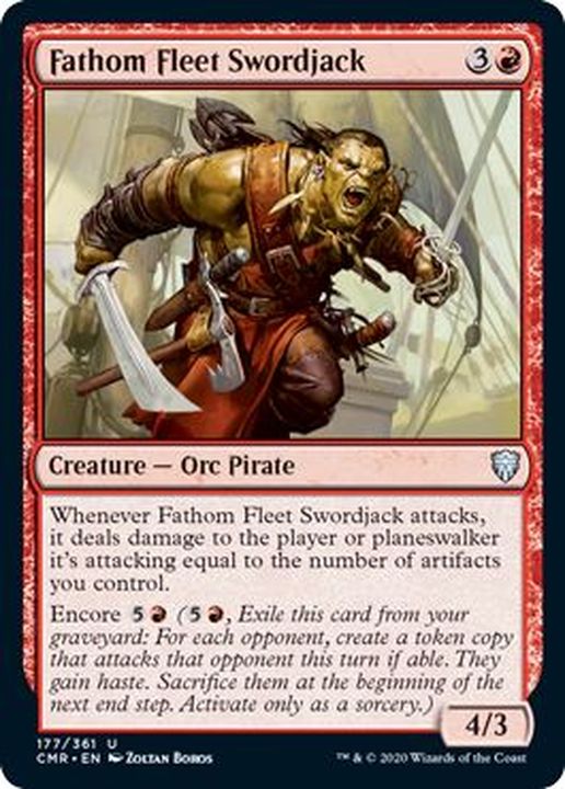 Foil 深海艦隊の剣術屋 Fathom Fleet Swordjack 英語 Cmr