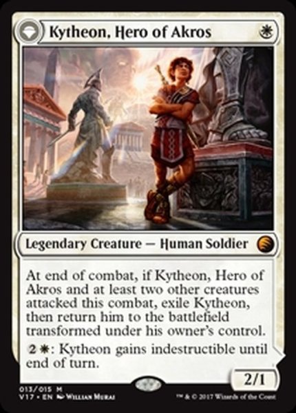 画像1: [EX+]アクロスの英雄、キテオン/Kytheon, Hero of Akros《英語》【From the Vault: Transform】 (1)