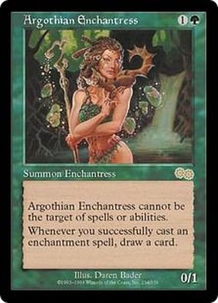 画像1: [PLD]アルゴスの女魔術師/Argothian Enchantress《英語》【USG】 (1)