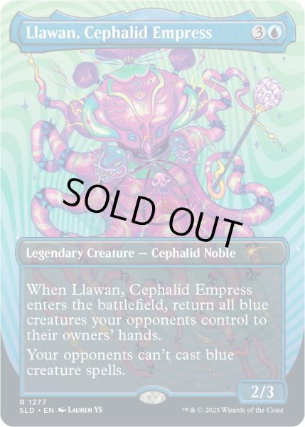 画像1: [EX+](FOIL)(1277)セファリッドの女帝ラワン/Llawan, Cephalid Empress《英語》【SLD】 (1)