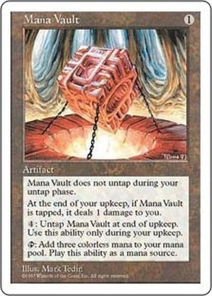 画像1: [EX]魔力の櫃/Mana Vault《英語》【5ED】 (1)