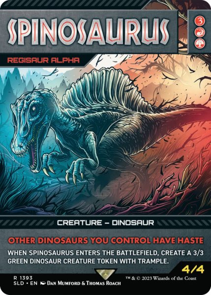 画像1: (FOIL)(1393)Spinosaurus　//　レギサウルスの頭目/Regisaur Alpha《英語》【SLD】 (1)