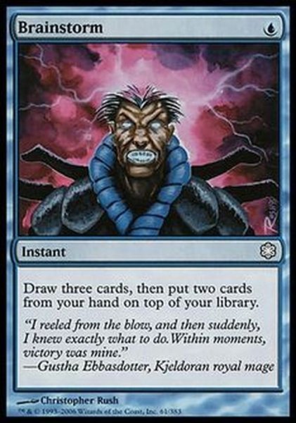 画像1: [EX+]渦まく知識/Brainstorm《英語》【Coldsnap Theme Deck Reprints】 (1)