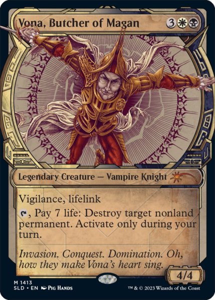 画像1: (FOIL)(1413)マガーンの鏖殺者、ヴォーナ/Vona, Butcher of Magan《英語》【SLD】 (1)
