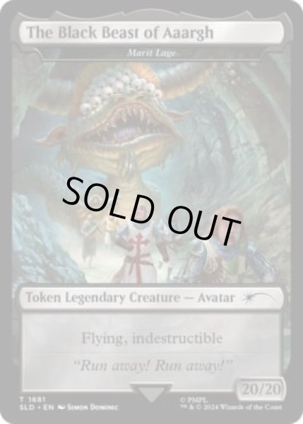 画像1: (FOIL)(1681)The Black Beast of Aaargh　//　マリットレイジトークン/Marit Lage Token《英語》【SLD】 (1)