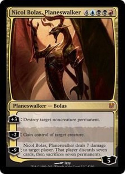 画像1: [EX+]プレインズウォーカー、ニコル・ボーラス/Nicol Bolas, Planeswalker《英語》【Duel Decks: Ajani vs. Nicol Bolas】 (1)