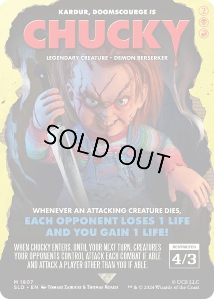 画像1: [EX+](FOIL)(1807)Chucky　//　ドゥームスカージ、カルダール/Kardur, Doomscourge《英語》【SLD】 (1)