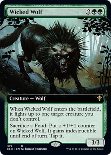 画像1: (フルアート)意地悪な狼/Wicked Wolf《英語》【ELD】 (1)