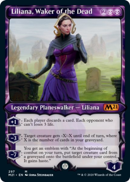 画像1: [EX+](ショーケース枠)死者を目覚めさせる者、リリアナ/Liliana, Waker of the Dead《英語》【M21】 (1)