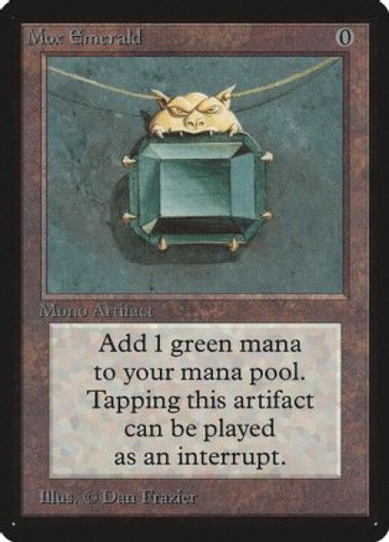 画像1: [POOR](サイン/インク)Mox Emerald《英語》【LEB】#236 (1)