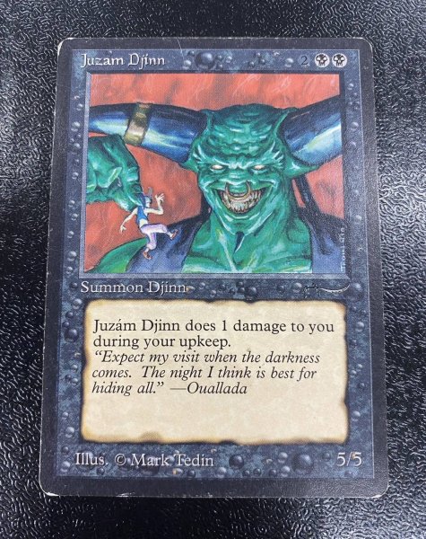大判カード　Juzam Djinn MTG オーバーサイズ Amazon.co.jp: 大判カード Juzam Djinn MTG オーバーサイズ
