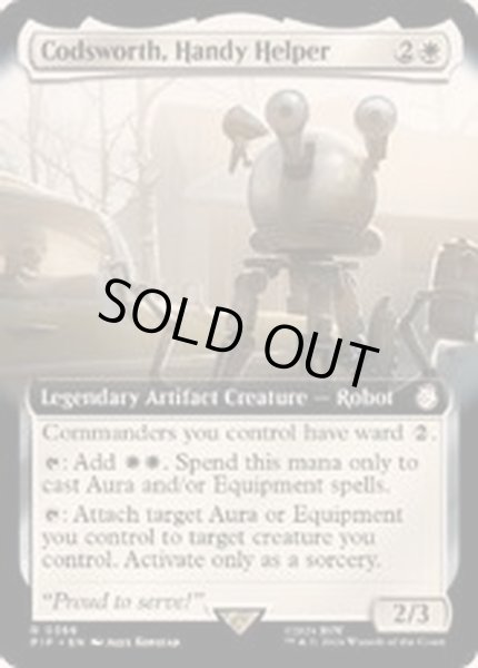 画像1: (サージFOIL)(フルアート)有能な執事、コズワース/Codsworth, Handy Helper《英語》【PIP】 (1)
