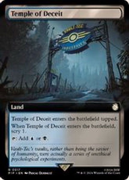 画像1: (サージFOIL)(フルアート)欺瞞の神殿/Temple of Deceit《英語》【PIP】 (1)
