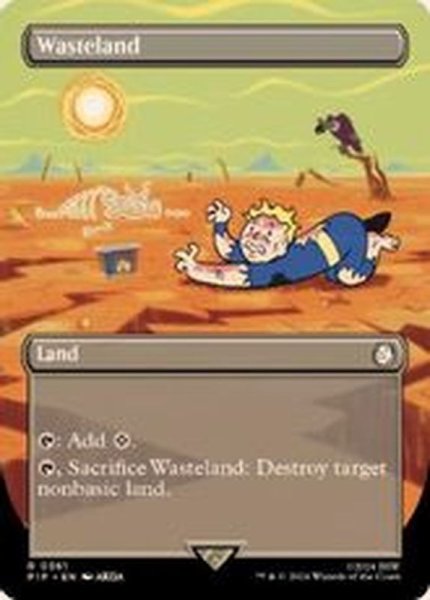 画像1: (FOIL)(フルアート)不毛の大地/Wasteland《英語》【PIP】 (1)