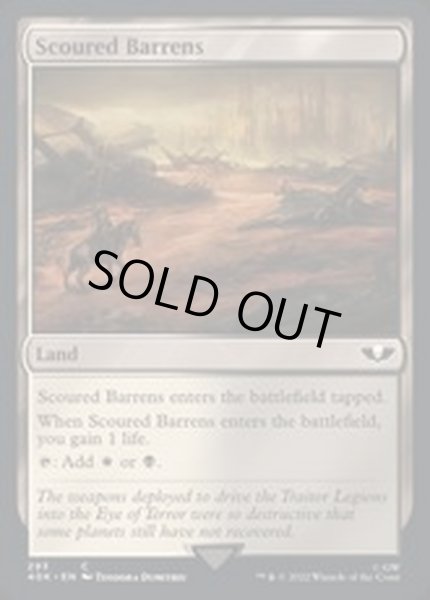 画像1: [EX+](サージFOIL)磨かれたやせ地/Scoured Barrens《英語》【40K】 (1)