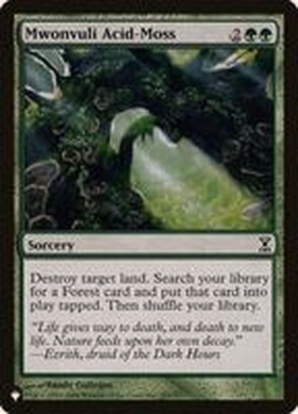 画像1: [EX]ムウォンヴーリーの酸苔/Mwonvuli Acid-Moss《英語》【Reprint Cards(The List)】 (1)