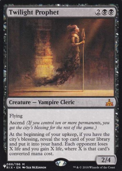 画像1: [EX+]黄昏の預言者/Twilight Prophet《英語》【Reprint Cards(The List)】 (1)