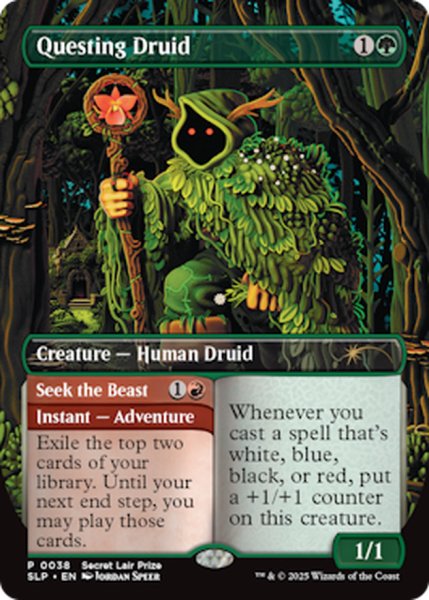 画像1: (FOIL)(0038)探索するドルイド/Questing Druid《英語》【Secret Lair Showdown】 (1)