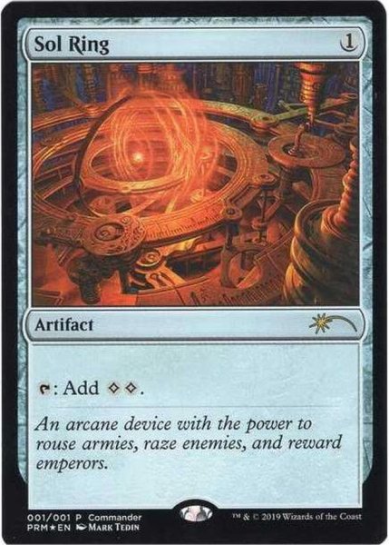 画像1: (FOIL)(2019年)(001)太陽の指輪/Sol Ring《英語》【PRM】 (1)