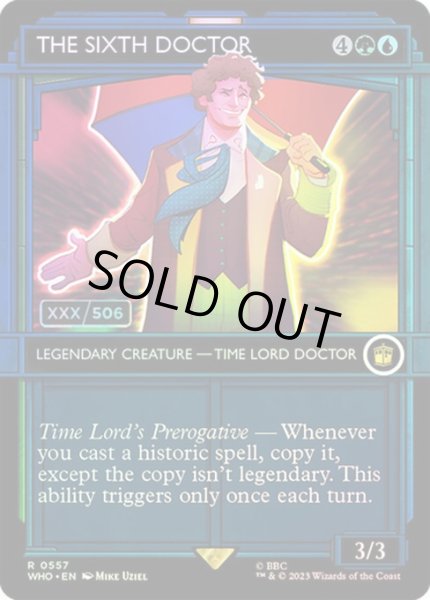 画像1: [EX+](ダブルレインボウFOIL)６代目ドクター/The Sixth Doctor《英語》【WHO】 (1)