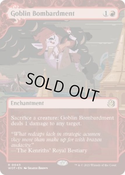 画像1: [EX+](ショーケース枠)ゴブリンの砲撃/Goblin Bombardment《英語》【WOT】 (1)