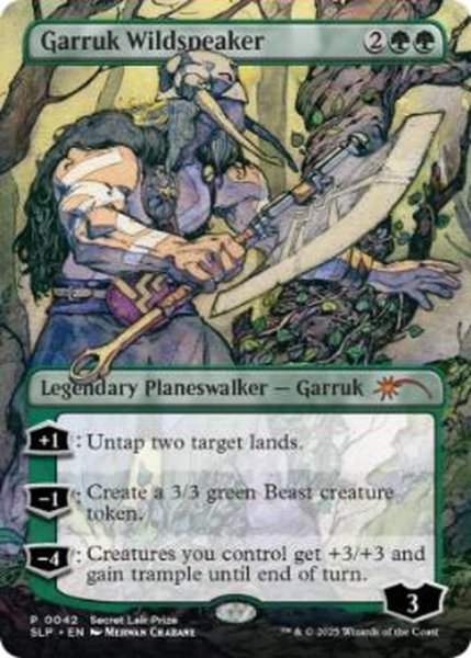 画像1: [EX+](0042)野生語りのガラク/Garruk Wildspeaker《英語》【Secret Lair Showdown】 (1)