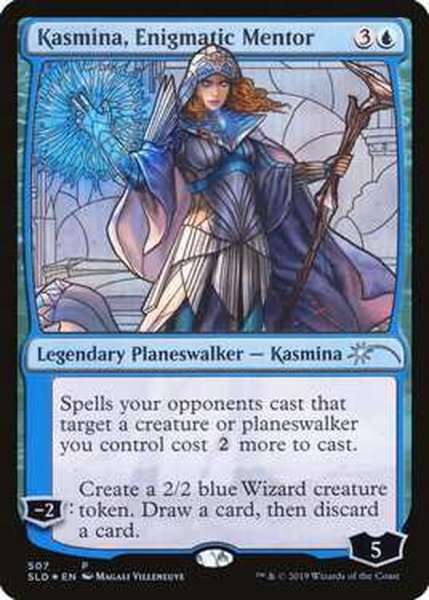 画像1: [EX+](FOIL)(507)謎めいた指導者、カズミナ/Kasmina, Enigmatic Mentor《英語》【SLD】 (1)