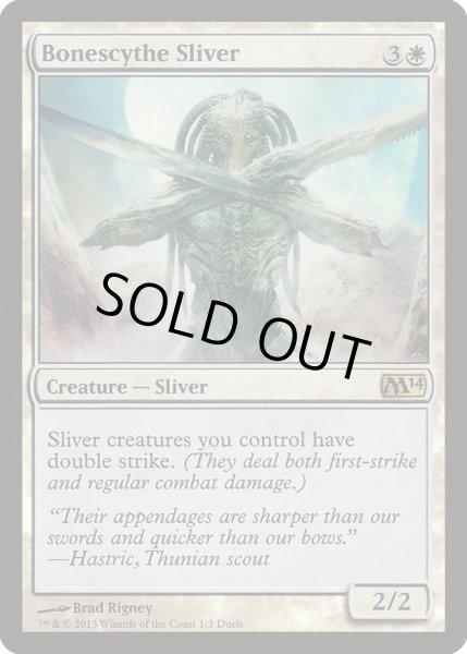 画像1: [EX+]骨鎌スリヴァー/Bonescythe Sliver《英語》【Media Promos(M14)】 (1)