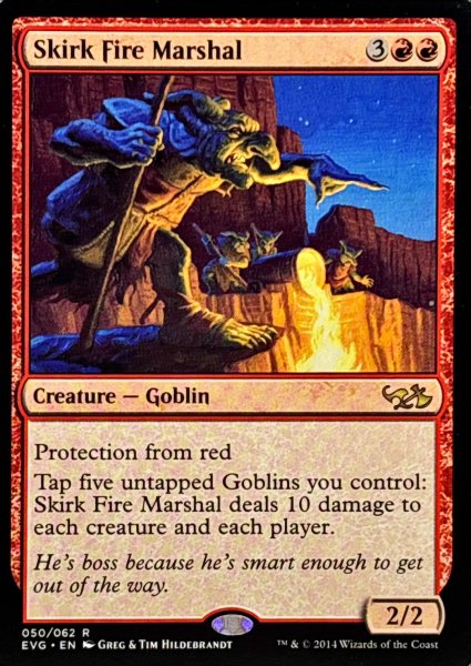 画像1: [EX+]スカークの炎の司令官/Skirk Fire Marshal《英語》【Duel Decks: Elves vs. Goblins】 (1)