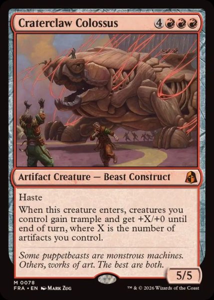 画像1: 孔爪の巨像/Craterclaw Colossus《英語》【FRA】 (1)