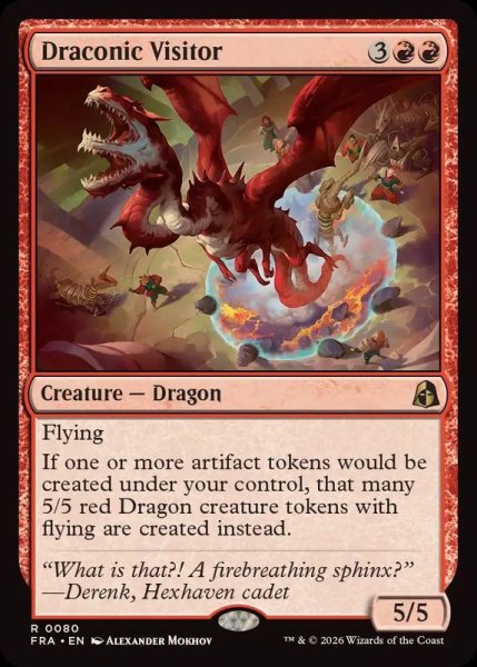 画像1: (FOIL)ドラゴンの訪問者/Draconic Visitor《英語》【FRA】 (1)